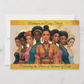 Cartes Pour Fêtes Annuelles Radiance dans chaque ombre - Intl. Journée des fem (Devant)