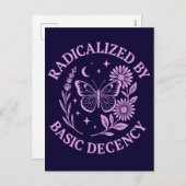 Cartes Pour Fêtes Annuelles Radicalized by Basic Decency (Devant / Derrière)