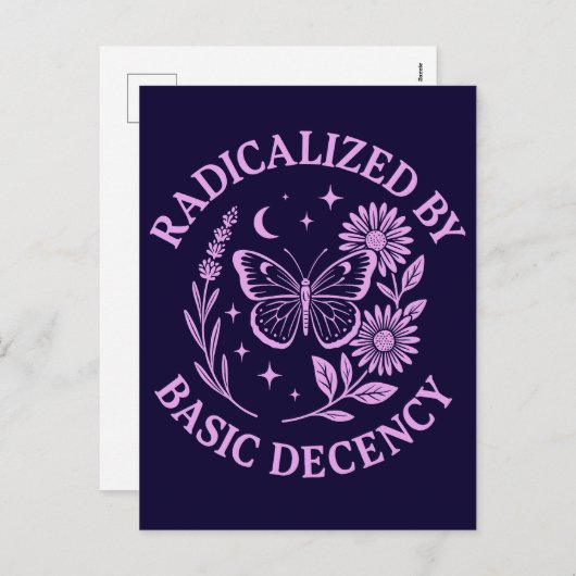 Cartes Pour Fêtes Annuelles Radicalized by Basic Decency (Devant / Derrière)