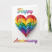 Cartes Pour Fêtes Annuelles Rainbow Pride Anniversaire Card, heureux anniversa (Devant)