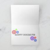 Cartes Pour Fêtes Annuelles Rainbow Snowflop Holiday (Intérieur)