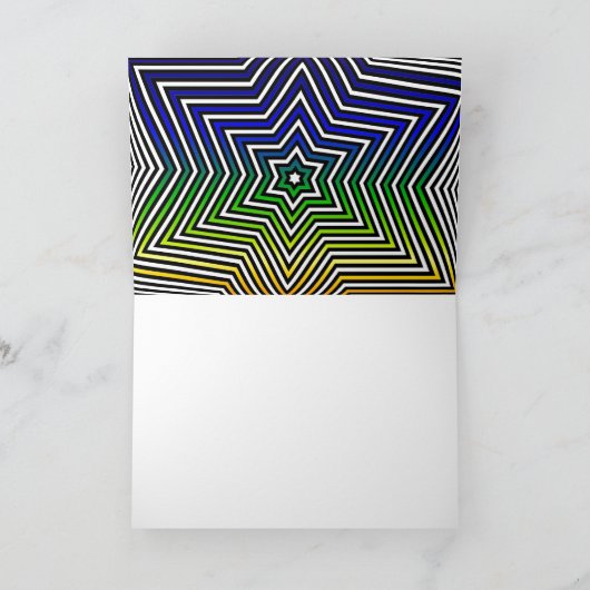 Cartes Pour Fêtes Annuelles Rainbow Star Premier Noël voeux de Noël (Intérieur)