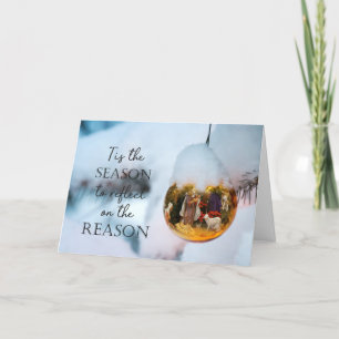 Cartes Pour Fêtes Annuelles Raison de la nativité de saison, une photo