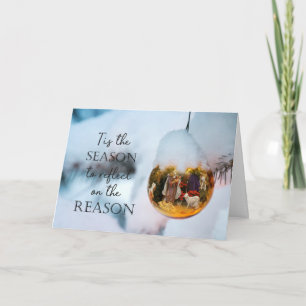 Cartes Pour Fêtes Annuelles Raison de la nativité de saison, une photo