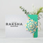 Cartes Pour Fêtes Annuelles Raksha Bandhan (Debout devant)