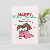 Cartes Pour Fêtes Annuelles Raksha Bandhan (Debout devant)