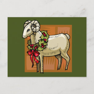Cartes Pour Fêtes Annuelles Ram de Noël