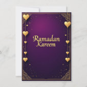 Cartes Pour Fêtes Annuelles Ramadan Kareem (Devant)