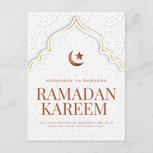 Cartes Pour Fêtes Annuelles Ramadan Kareem Art de l'arche islamique