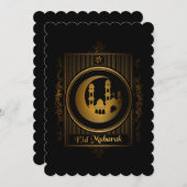 Cartes Pour Fêtes Annuelles Ramadan Kareem & Eid Mubarak  Customized Greeting  (Devant / Derrière)