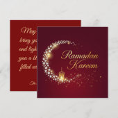 Cartes Pour Fêtes Annuelles Ramadan Kareem holiday Personalized Card (Devant / Derrière)