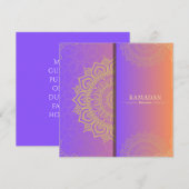 Cartes Pour Fêtes Annuelles ramadan kareem ramadan souhaite (Devant / Derrière)