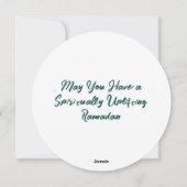 Cartes Pour Fêtes Annuelles Ramadan Moubarak (Dos)