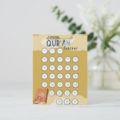 Cartes Pour Fêtes Annuelles Ramadan Qur'an Reading Tracker (Debout devant)