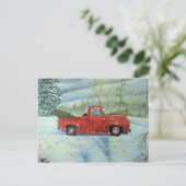 Cartes Pour Fêtes Annuelles Ramasser l'arbre pour Noël (Debout devant)