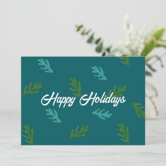 Cartes Pour Fêtes Annuelles Rameaux d'Épicéa - Parfum d'une Forêt Heureuse