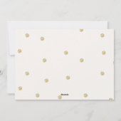 Cartes Pour Fêtes Annuelles Rameaux joyeux de houx | feuille d'or (Dos)