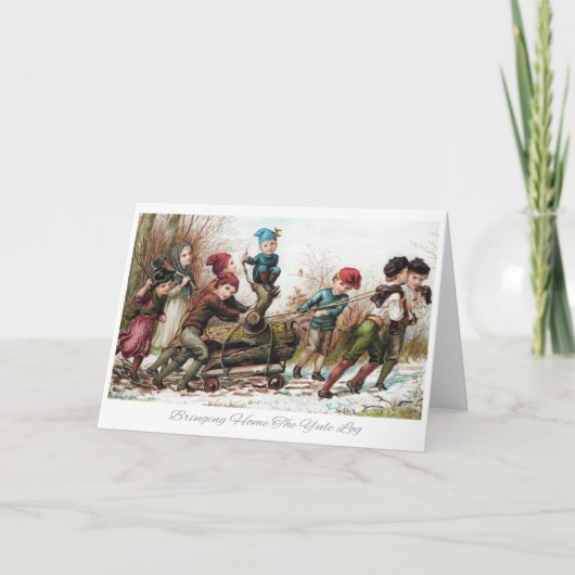 Cartes Pour Fêtes Annuelles Ramener Le Journal De Yule (Devant)