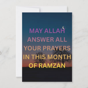 CARTES POUR FÊTES ANNUELLES RAMZAN SOIT BÉNI