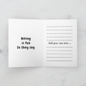 Cartes Pour Fêtes Annuelles Randonnée (Intérieur)