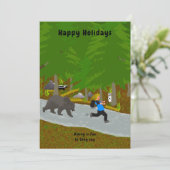 Cartes Pour Fêtes Annuelles Randonnée (Debout devant)