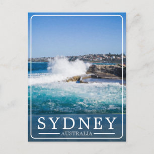 Cartes Pour Fêtes Annuelles Randonnée côtière vintage de Bondi à Coogee
