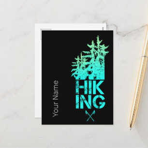 Cartes Pour Fêtes Annuelles Randonnée et trekking extérieur Vintage Design
