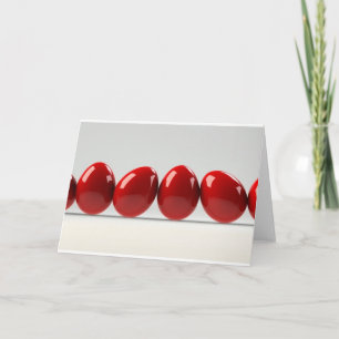 Cartes Pour Fêtes Annuelles rangée d'oeufs