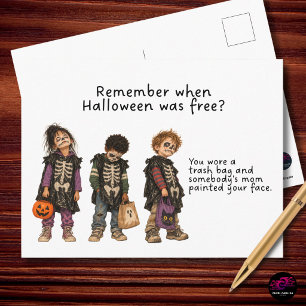 Cartes Pour Fêtes Annuelles Rappelez-vous quand Halloween était gratuit pour l