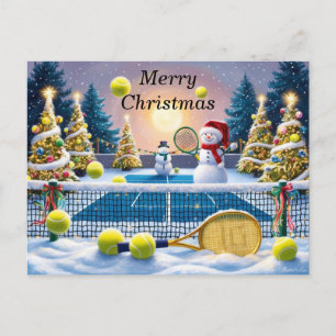 Cartes Pour Fêtes Annuelles Raquettes Festives de Noël de Tennis