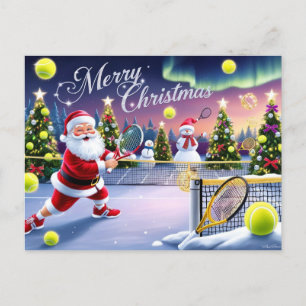 Cartes Pour Fêtes Annuelles Raquettes Festives de Noël de Tennis