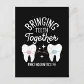 Cartes Pour Fêtes Annuelles Rassembler les dents - Orthodontiste (Devant)