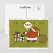 Cartes Pour Fêtes Annuelles Rasta Père Noël (Devant / Derrière)