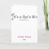 Cartes Pour Fêtes Annuelles Rat Cupid Card (Dos)