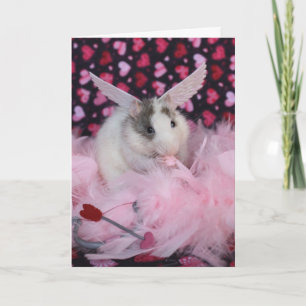 Cartes Pour Fêtes Annuelles Rat Cupid Card