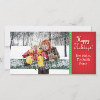 Cartes Pour Fêtes Annuelles Rayure rouge de sucrerie