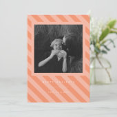 Cartes Pour Fêtes Annuelles Rayures (Debout devant)