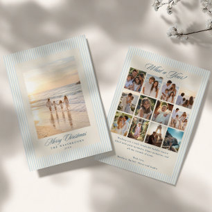 Cartes Pour Fêtes Annuelles Rayures côtières Quelle année Photo