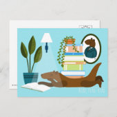 Cartes Pour Fêtes Annuelles Reading Otter Postcards (Devant / Derrière)