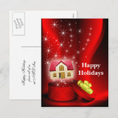 Cartes Pour Fêtes Annuelles real estate Holiday (Devant / Derrière)
