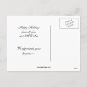 Cartes Pour Fêtes Annuelles real estate Holiday (Dos)