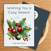 Cartes Pour Fêtes Annuelles Real Estate Holiday Card for Clients