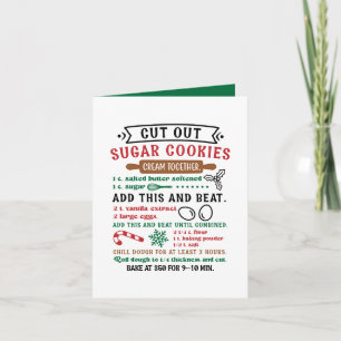 Cartes Pour Fêtes Annuelles Recette de biscuits à sucre maison personnalisable