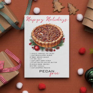 Cartes Pour Fêtes Annuelles Recette de tarte aux noix de pécan de Noël  