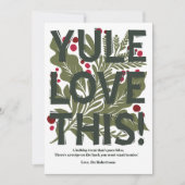 Cartes Pour Fêtes Annuelles Recette de typographie graphique audacieuse modern (Devant)