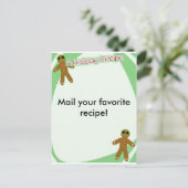 Cartes Pour Fêtes Annuelles Recette de vacances (Debout devant)