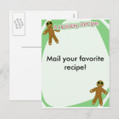 Cartes Pour Fêtes Annuelles Recette de vacances (Devant / Derrière)