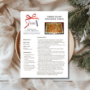 Cartes Pour Fêtes Annuelles Recettes de vacances Green Stuff Christmas Card