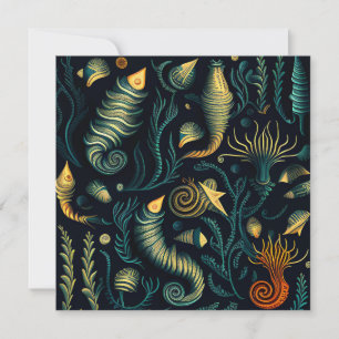 Cartes Pour Fêtes Annuelles Récifs Dorés