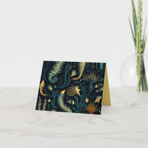 Cartes Pour Fêtes Annuelles Récifs Dorés
